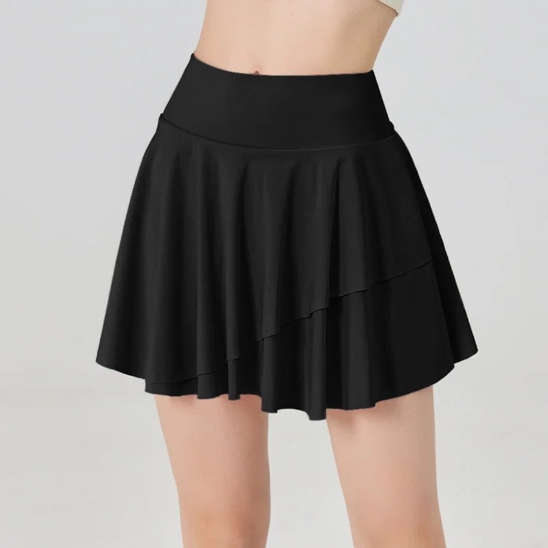 Cloud Hide Home Dancing Sports Skirt Tennis Skirts Women Workout Cycling Fitness Shorts High Waist Quick Dry Running Sport Skort