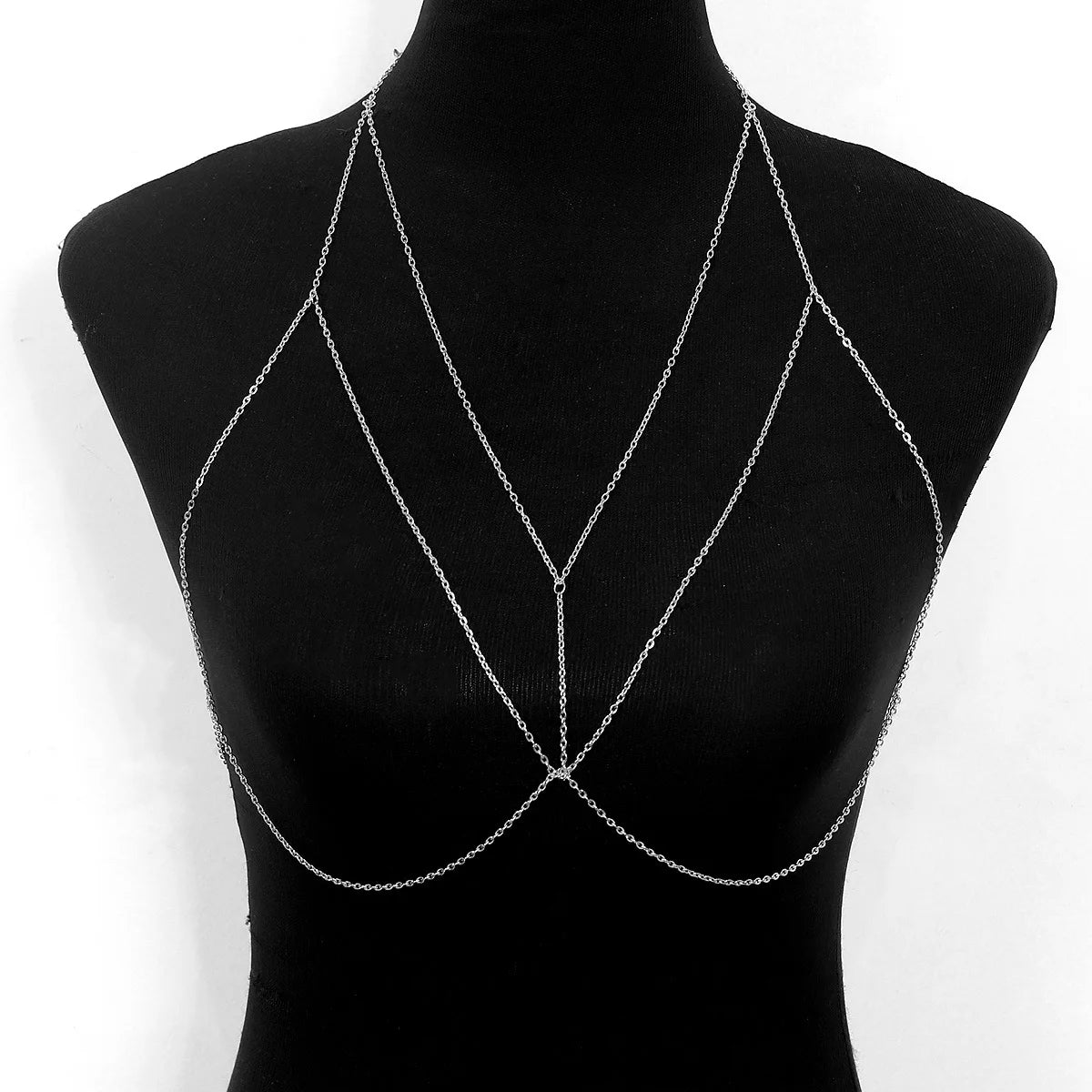 Women New Fashion Accessories Simple Chain Clothing Geometric Plain Chain Sexy Body Chain BD7045