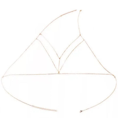Women New Fashion Accessories Simple Chain Clothing Geometric Plain Chain Sexy Body Chain BD7045