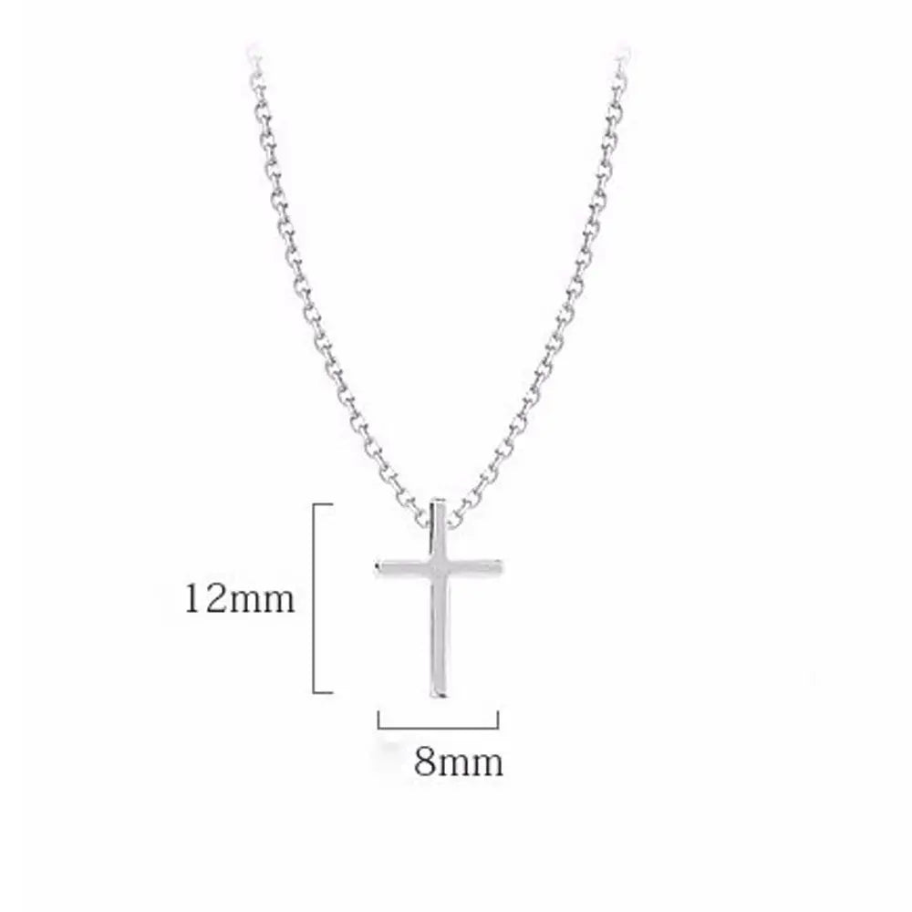 Fashion Accessories Party Simple Women Lady Jewelry Necklace Cross Pendant Clavicle Chain