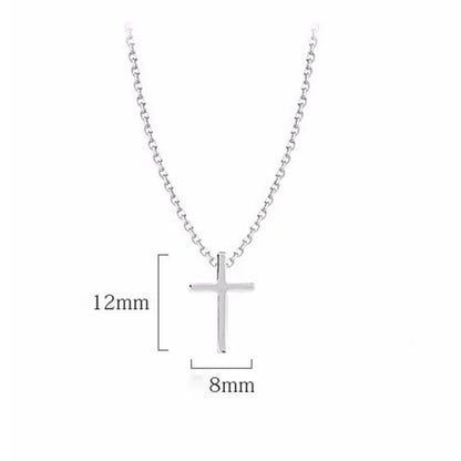 Fashion Accessories Party Simple Women Lady Jewelry Necklace Cross Pendant Clavicle Chain