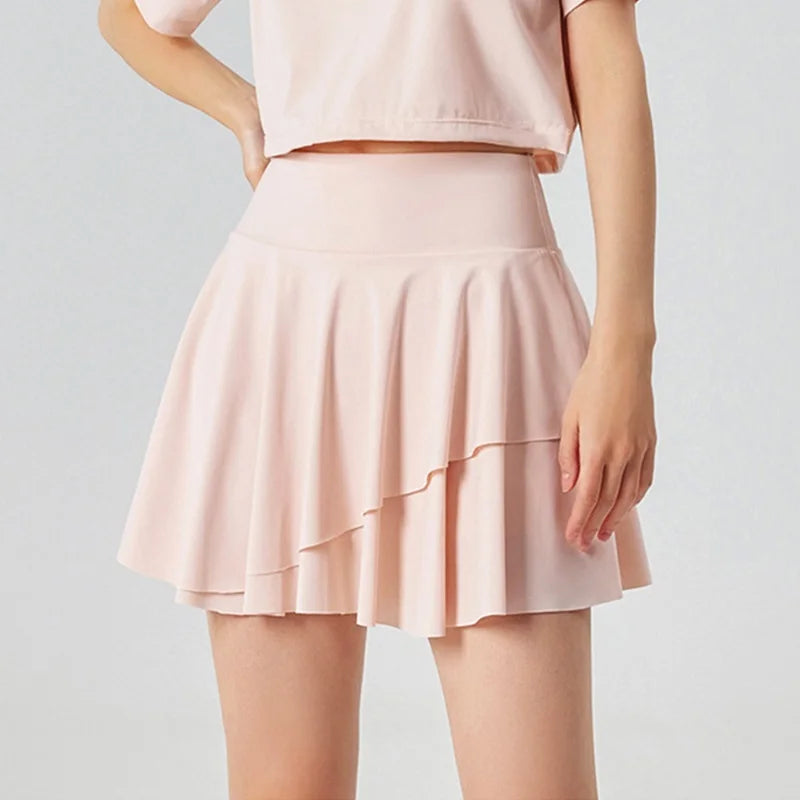 Cloud Hide Home Dancing Sports Skirt Tennis Skirts Women Workout Cycling Fitness Shorts High Waist Quick Dry Running Sport Skort