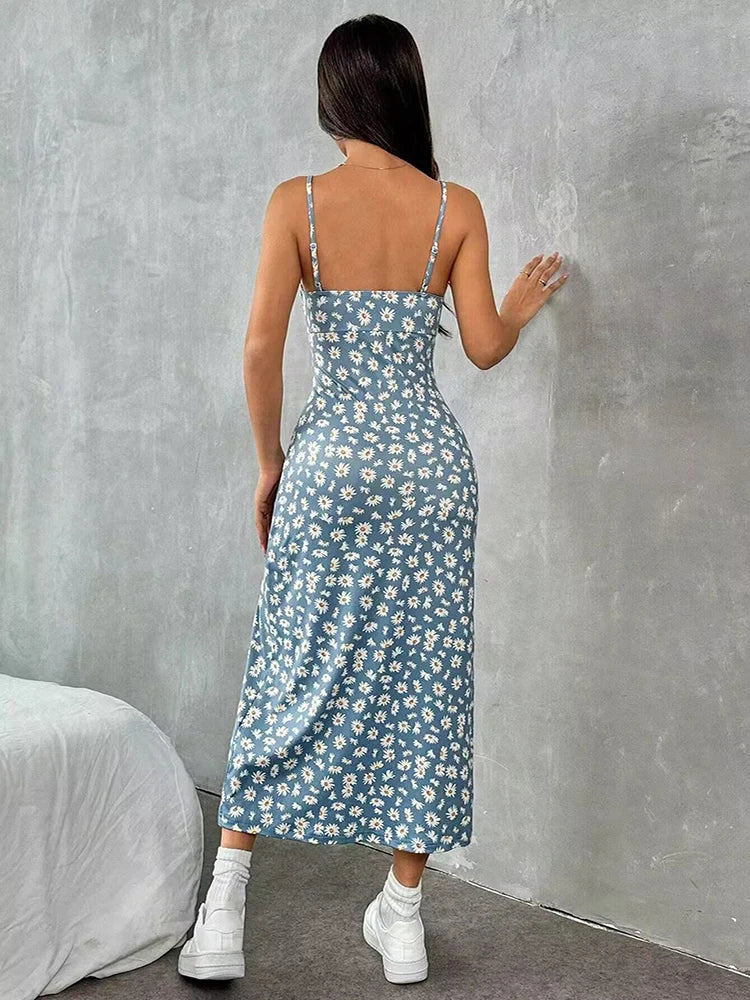 Summer Sexy Sleeveless Halter Dress For Women,Long Dresses,Women Clothing,Dress Women,Green Dresses