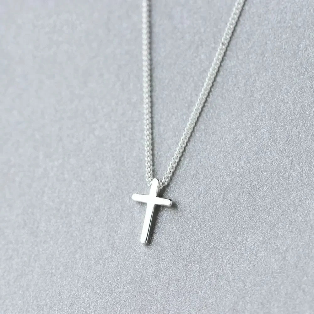 Fashion Accessories Party Simple Women Lady Jewelry Necklace Cross Pendant Clavicle Chain