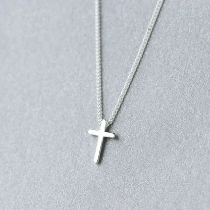 Fashion Accessories Party Simple Women Lady Jewelry Necklace Cross Pendant Clavicle Chain