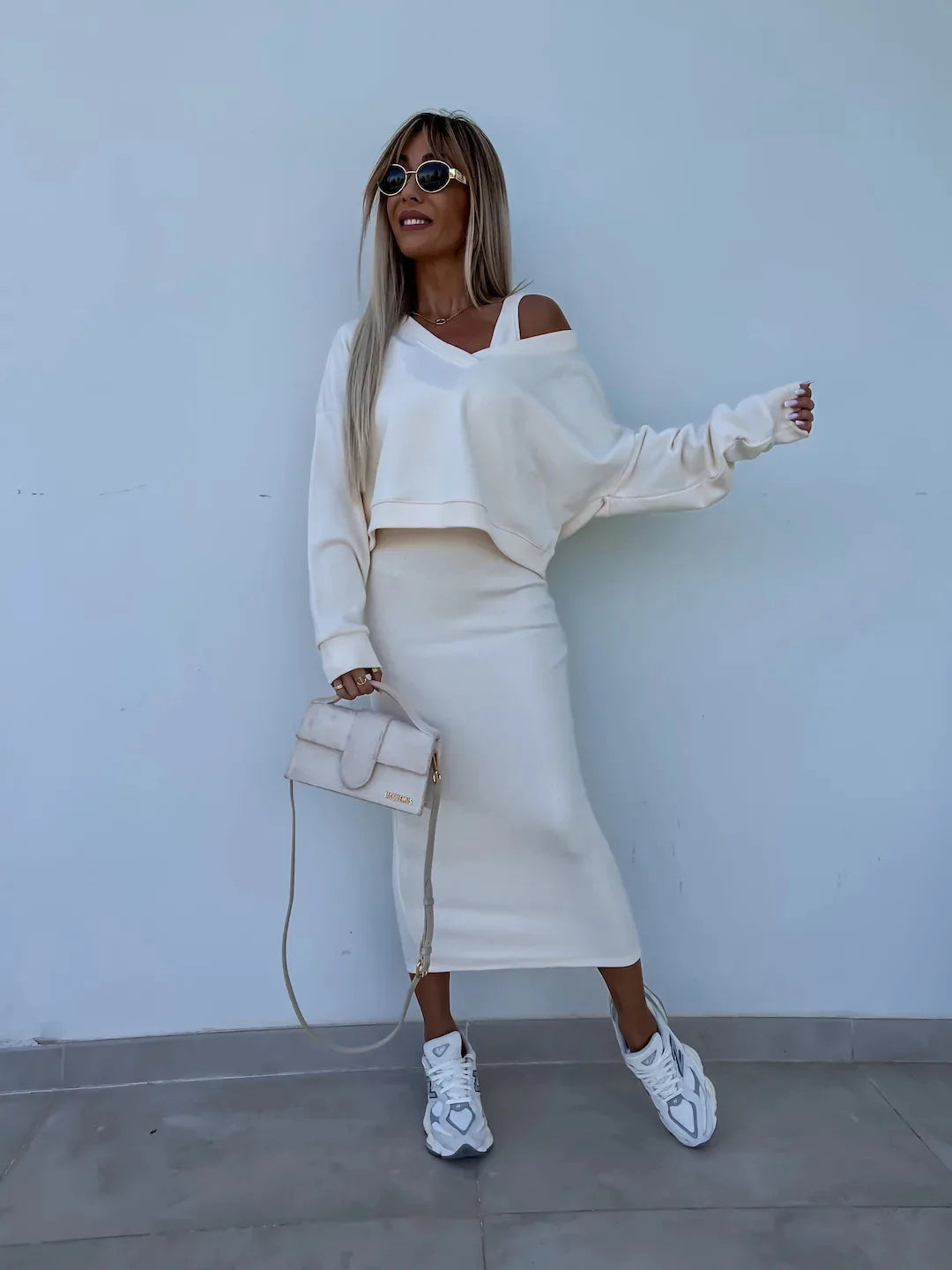Two Piece Sets Women Dress Sets Tracksuit Jogger Y2k Sweatshirts Autumn Winter Sports Elastic Waist Streetwear Matching Sets