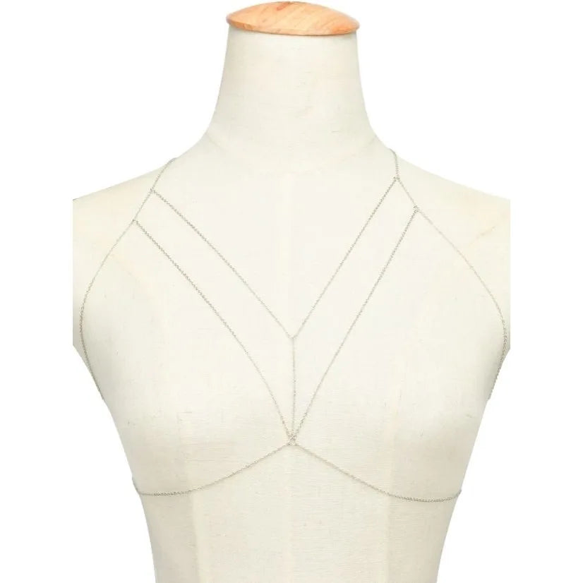 Women New Fashion Accessories Simple Chain Clothing Geometric Plain Chain Sexy Body Chain BD7045
